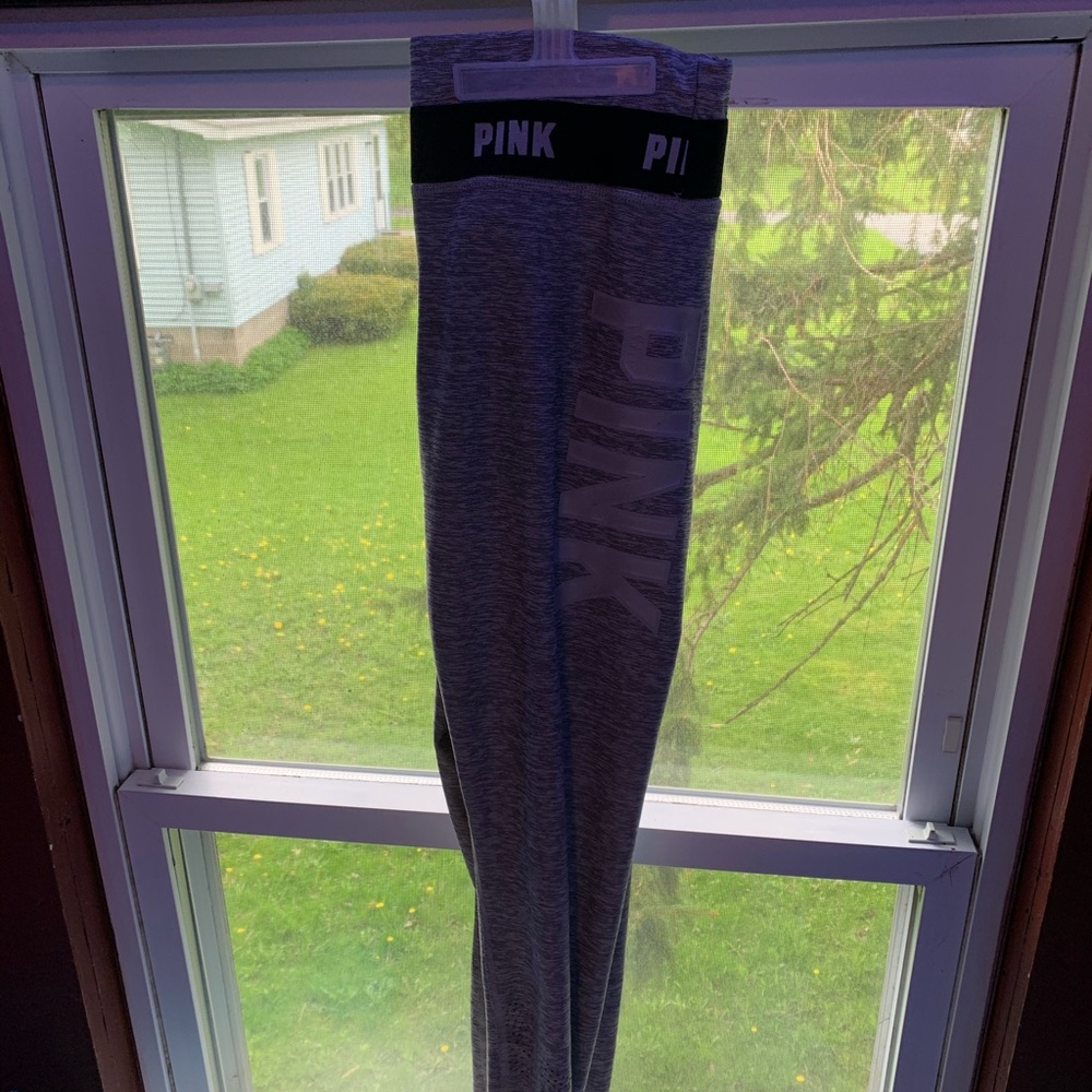 Pink Victoria’s Secret gray leggings